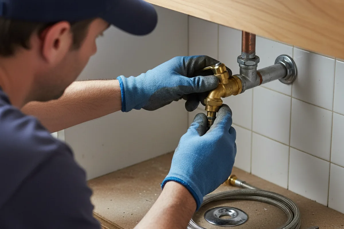 Shutoff valve and fitting work during Faucet and Fixture Repair in Pahrump